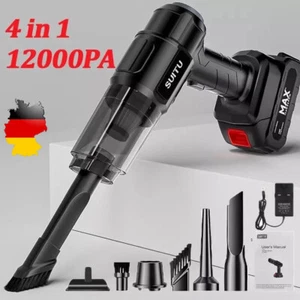 4in1 Kabelloser Autostaubsauger 12000Pa Handstaubsauger Nass&Trocken mit Akku - Bild 1 von 13