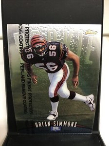 1998 Finest Football Card #126 Brian Simmons Rookie