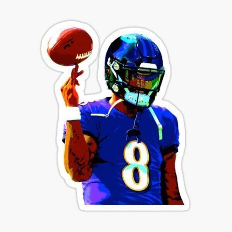 Spinning Ball Lamar - Baltimore Ravens - NFL Football Cover