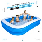 Giant Rectangular Paddling Pool Family Summer Inflatable Outdoor Kids Family Fun