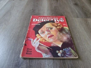 VINTAGE 1937 MARCH AMERICAN DETECTIVE MAGAZINE - Picture 1 of 4