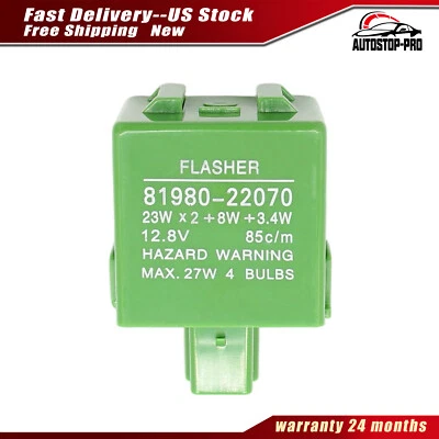 Turn Signal Flasher Relay for Toyota Camry Celica 1983-88 81980-22070 8198022070 - Image 1 of 4