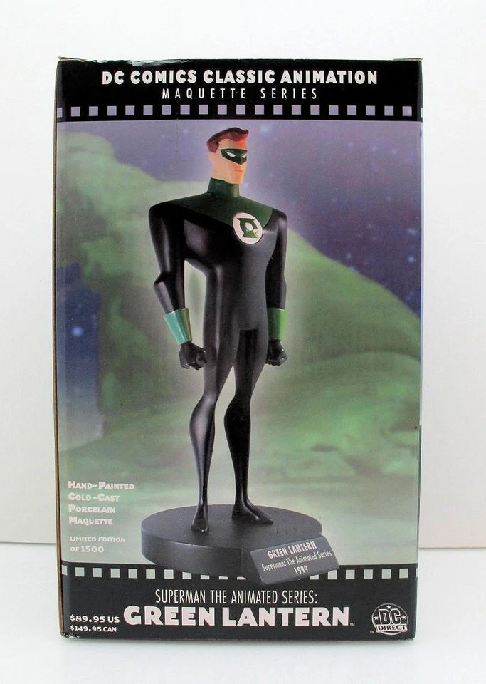 Estatua de animación clásica Hal Jordan Green Lantern de DC Direct #1471/1500 - limitada Foto 1 de 4
