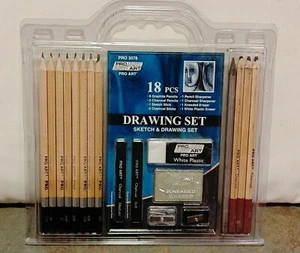 NUOVO Pro Art 3078 Set di matite da disegno/disegno 18 pezzi 9,38" x 9,38" x 0,25" - Foto 1 di 4
