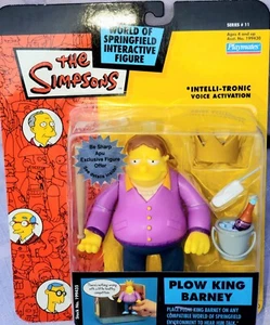NEW SIMPSONS PLOW KING BARNEY Playmates Figure Series 11 Ex. Cond - Picture 1 of 1