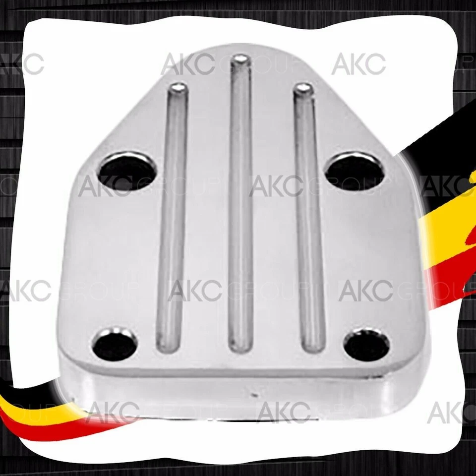 Para Chevy bloco pequeno SB bloco pequeno bomba de combustível de alumínio bloco fora da placa cromada - Imagem 1 de 1