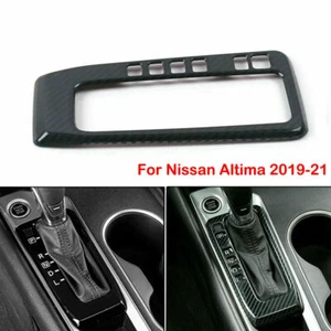 Carbon Fiber Inner Gear Shift Panel Cover Trim For Nissan Altima 2019 2020 2021 - Picture 1 of 7
