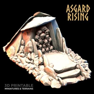 Entrada de cripta ascendente Asgard impresa en 3D 28 mm-32 mm Ragnarok D&D - Imagen 1 de 1