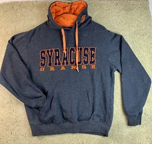 Felpa con cappuccio pullover pesante Siracusa arancione uomo stadio atletica grigio grande - Foto 1 di 5