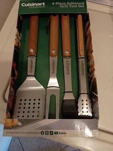 Cuisine Outdoors Four-piece Ashwood Grill Tool Set - Picture 1 of 4