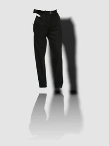 $198 Neiman Marcus 34W Men's Black Wool Dress Modern Fit Suit Trousers Pants - Picture 1 of 5