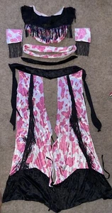 New Sexy Velour Hot Pink COWGIRL Adult Women’s Costume Medium Large TZ - Picture 1 of 4