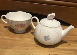 Juego de tetera/taza apilable Lenox Butterfly Meadow - Imagen 1 de 8