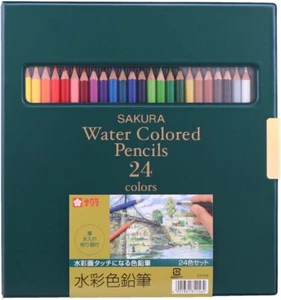 Sakura Craypas Watercolor Colored Pencil 24 Colors EPY24 from Japan - Picture 1 of 6