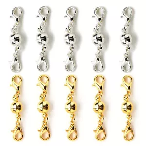 10pc Magnetic Jewelry Clasps Capsule Fashion Style Strong Necklace Clasp .'. - Picture 1 of 8