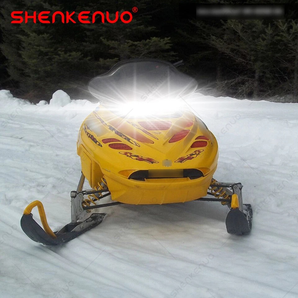 For Ski-Doo MXZ 700 1999-2003 Snowmobile 9003 6000K White LED Headlight 2 Bulbs - Image 1 of 4