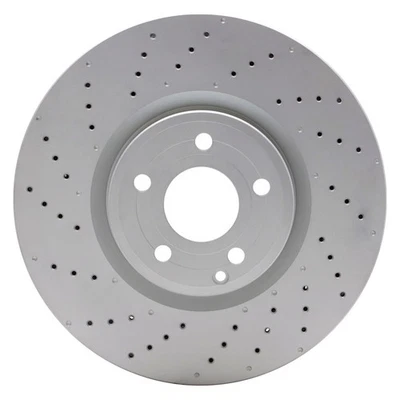 For Mercedes-Benz SL450 17-20 Brake Rotor DFC Hi-Carbon Alloy GEOMET Drilled - Image 1 of 2
