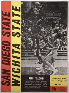 1966-67 San Diego State vs Wichita State Basketball Program - Picture 1 of 3