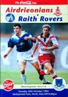 Airdrieonians v Raith Rovers 25/10/1994 Coca Cola Cup Semi Final. VERY RARE. 
