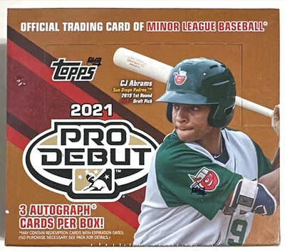 2021 Topps Pro Debut Baseball Hobby Jumbo HTA Box New Factory Sealed w/ Chrome - Image 1 of 4