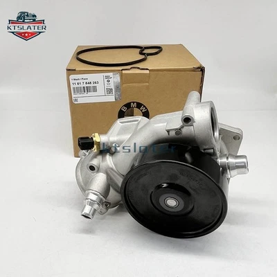 Engine Water Pump with Gasket 11517548263 For BMW 550i xDrive 650i 750i X5 08-18 Foto 1 de 4