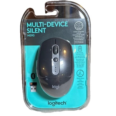 New Sealed Logitech M590 Silent Wireless Mouse - - Image 1 of 4