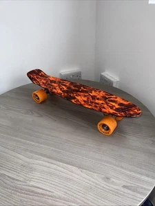 Retro Style “Penny board” type Cruiser - Lava Magma Print - Picture 1 of 3