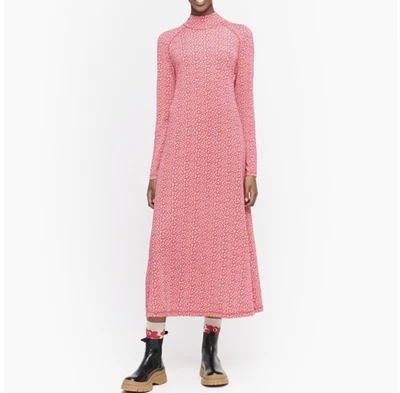 MARIMEKKO Dress leiri unikko sz M floral midi long sleeve A-line casual rrp325$ - Image 1 of 4