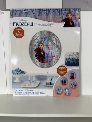 Frozen Birthday Party Decoration Frame and Cutout Photo Decorating Kit - Image 1 of 4