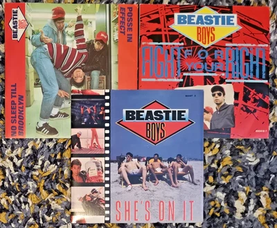BEASTIE BOYS 3x7" Fight for Your Right, No Sleep, She's On It - Def Jam 1986-87 - Image 1 of 4