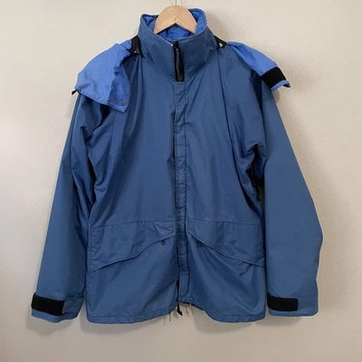 Marmot Mountain Works Gore-Tex Jacket Medium Ski Winter Blue Hooded Vintage - Image 1 of 4