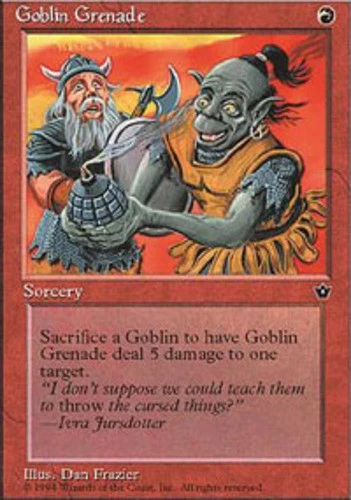 MTG - Goblin Grenade (Frazier) - Fallen Empires - NM, English Magic FLAT RATE SH - Image 1 of 1