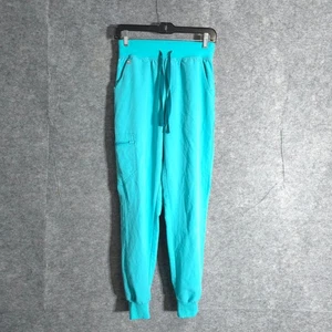Figs HW Zamora Jogger Scrub Pants Damen Aqua Teal Größe S High Waist Stretch - Bild 1 von 11