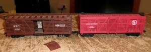 2-lot HO gauge katy + great northern livestock cars in good shape used - Picture 1 of 7