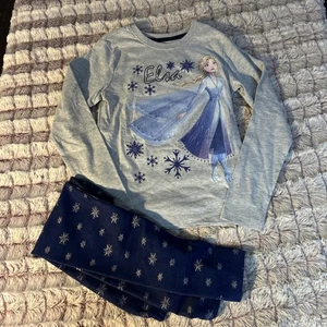 Disney Frozen 2 Piece Outfit Size 8 - Picture 1 of 6