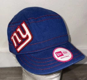 New Era Hat New York Giants Womens Blue 100% Cotton Football Sport Casual Street - Picture 1 of 9