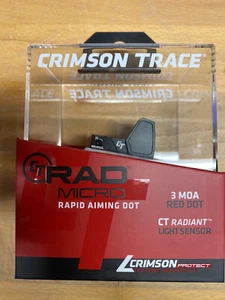 Crimson Trace RAD Micro Compact Open Reflex Sight Red Dot Electronic Sight 3MOA - Picture 1 of 3