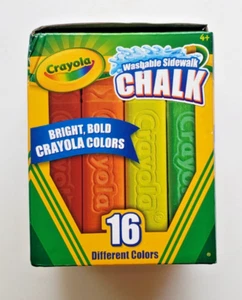Crayola waschbare Gehwegkreide 16 verschiedene Farben - Bild 1 von 2