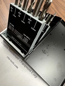 18pcs/set Metric Tap and Drill 9 of each 2.5-12mm, M2 HSS,Part# 01-800-101 - Picture 1 of 5