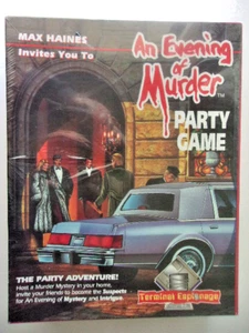 1996  AN EVENING OF MURDER TERMINAL ESPIONAGE PARTY GAME NEW SEALED PACKAGE - Picture 1 of 2