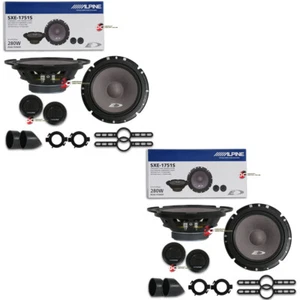4 X New Alpine 6.5-inch 6-1/2" 2 Way Car Audio Speakers 560w Max - Picture 1 of 6