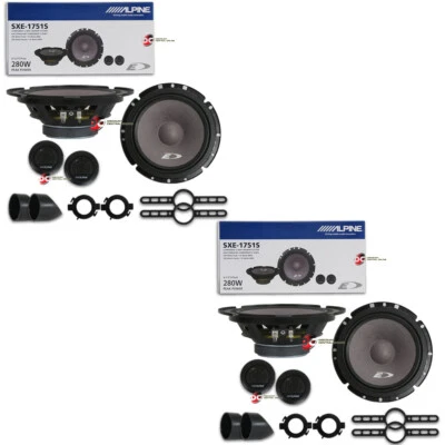 4 X New Alpine 6.5-inch 6-1/2" 2 Way Car Audio Speakers 560w Max - Image 1 of 4