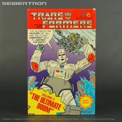 Transformers VHS Tape Vol 2 THE ULTIMATE DOOM FHE Big Box 1985 240830A - Image 1 of 4