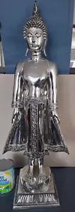 ENORME versilberte Buddha Figur versilbert - Bild 1 von 12