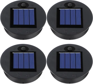 4 Pieces Solar Light Tops Outdoor Hanging Lantern Solar Light Parts round Water - Picture 1 of 6