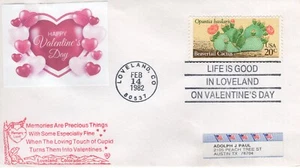 VALENTINSTAG, LOVELAND, CO 1982 FDC15825 - Bild 1 von 1