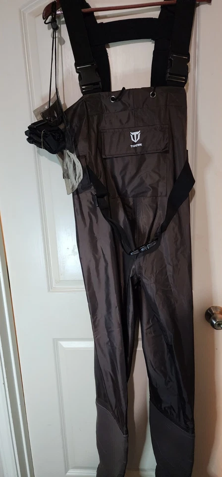 TIDEWE Men’s Chest Waders Neoprene Brown Size 6 - Image 1 of 4
