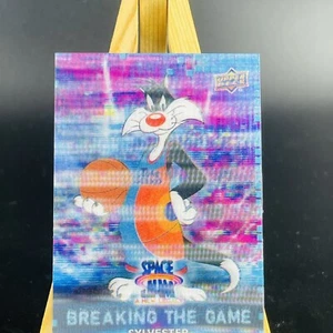 2021 UD Space Jam A New Legacy Sylvester Breaking The Game tarjeta holograma #3D-12 - Imagen 1 de 3