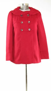 AMBITION - Women's Size S Red Double Breasted Peacoat Shawl Collar - Picture 1 of 6