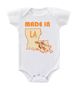 Made In Louisiana Cotton Baby Bodysuit One Piece - Picture 1 of 15
